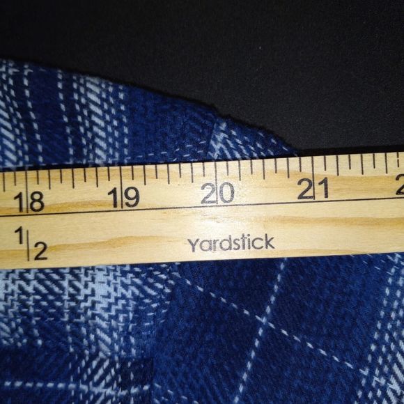 Woolrich Blanket Shirt Jacket Size L Blue Plaid Flannel Cotton Shacket Pockets - Picture 12 of 16